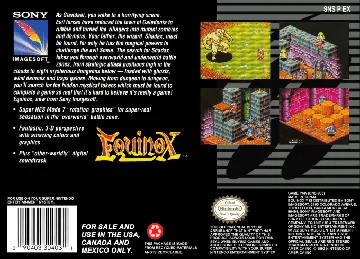 Equinox (USA) (Beta) box cover back